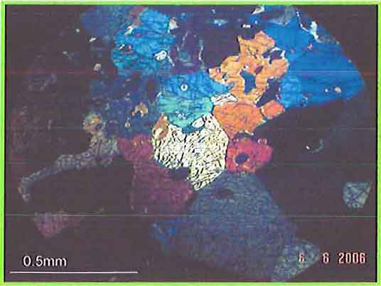 Gabbro Rock photomicrograph image