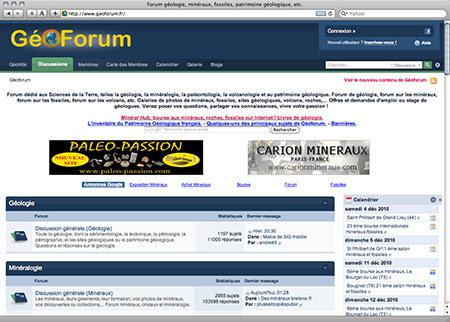 G&eacute;oForum screenshot image