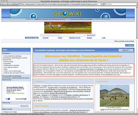 G&eacute;oWiki screenshot image