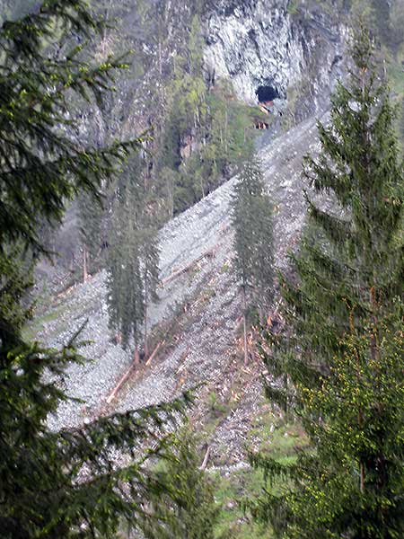 Landslide and Mine Entrance photo image