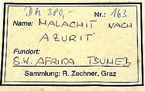 Malachite Label photo image